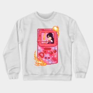 Anime Handheld Pixel Art Crewneck Sweatshirt